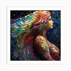 Maraclemente 3d Mosaic Mermaid Vibrant Metallic Colors Beautifu 2f011e9a 7eba 49fc 9a83 84f3c23c1733 Art Print