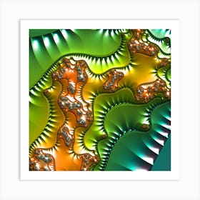 Fractal Waves Art Print