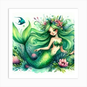 Mermaid 13 Art Print