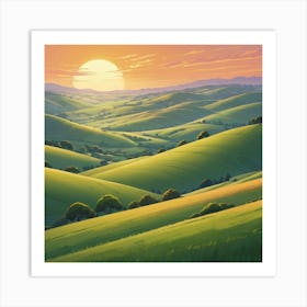 Landscape Painting Art Print