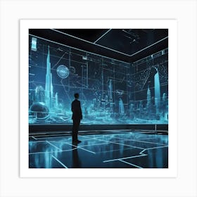 Futuristic City 19 Art Print