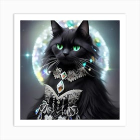 Black Cat 3 Art Print