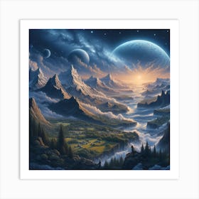 Landscape Of The Universe Art Print