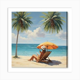 Day At The Beach 3 Art Print