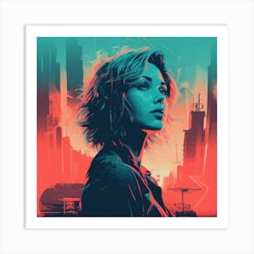 Cyberpunk City Art Print