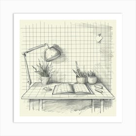 A Design Grid Hand Drawn Sketch Illustration 1718708293 3 Art Print