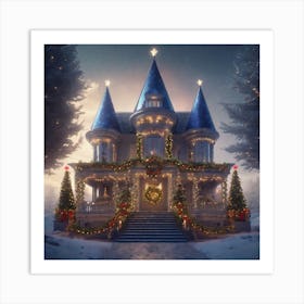 Christmas House 55 Art Print