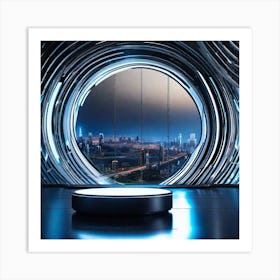 Futuristic City 173 Art Print