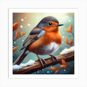 Winter Bird Art Print