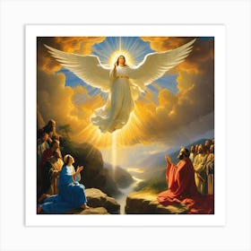 Thy Angel among us Art Print