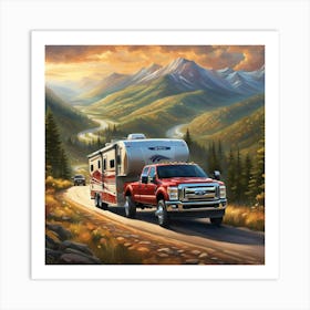 Rv Road Trip Art Print