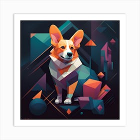 Corgi Art Print