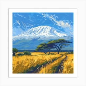 Mt Kilimanjaro 5 Art Print