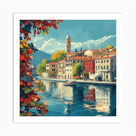 Venice By The Water Art Art Print