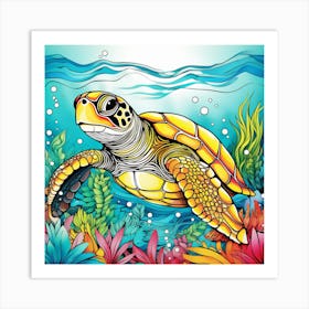 Sea Turtle 6 Art Print