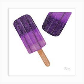 Ice Popsicle Art Print