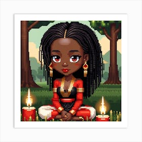 Pixel Art Art Print