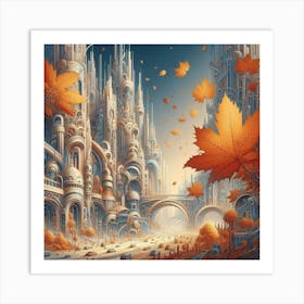 Autumn City 1 Art Print