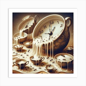 Time Melts into Teacups Art Print