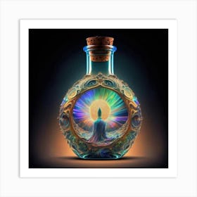 A Soul Trapped In A Beautiful Iridescent Middle Art Print