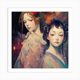 Sisters2 Art Print