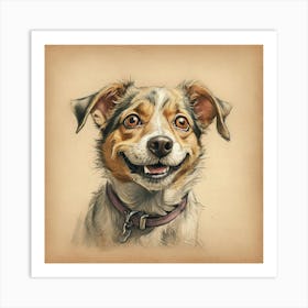 Dog Portrait 2 Art Print