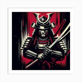 A traditional samurai warrior 2 Art Print