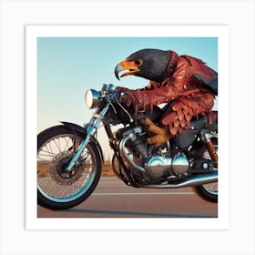 Falcon Rider Art Print
