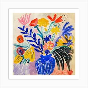 Floral Painting Matisse Style 6 Art Print