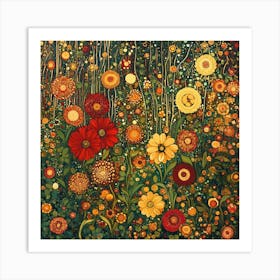 Flowers In The Garden 2 Art Print