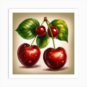 Two Cherrys (1) Art Print