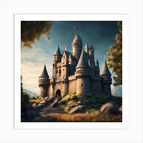 Castle In The Forest Art Print