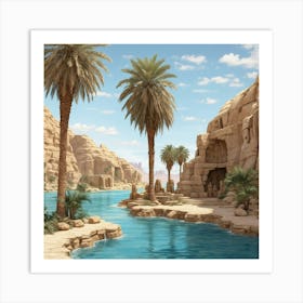 Egyptian Landscape Art Print