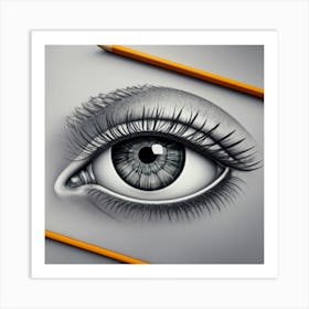 Eye Drawing Print Art Print