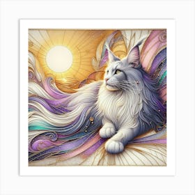 Coon Cat 2 Art Print