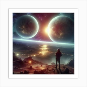 Space Painting Art Print