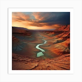 Valley Of Death Usa With Earthy Tones Art Print