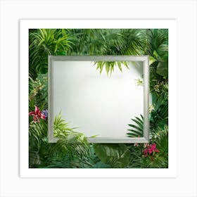 Illuminate The Scene With A Picturesque Modern Tropical Frame Blooming With An Array Of Vividly Hue (2) 2 Art Print