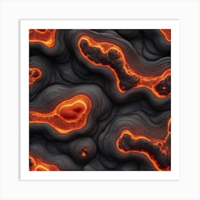 Lava texture 2 Art Print