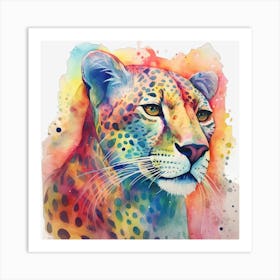 Leopard Painting Poster