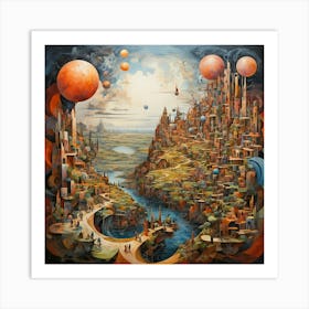 Cityscape 3 Art Print