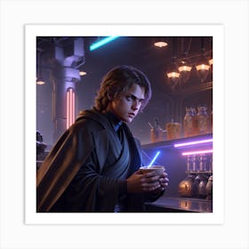 Anakin at a bar Art Print