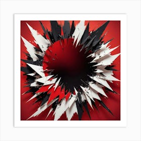 Black and White Abstract Art 319 Art Print