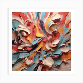 Leonardo Diffusion Xl Abstract Art With Attractive Colors 0 Art Print