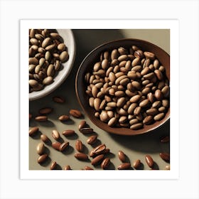 Two Bowls Of Nuts Art Print