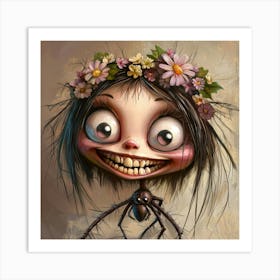 Arachnid Girl Art Print