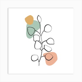 Abstract Leaf Art Print