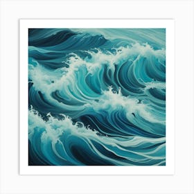 Ocean Waves 6 Art Print