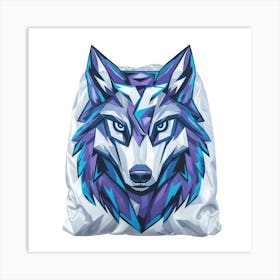 Wolf.Generated AI. Wall Art Print Art Print