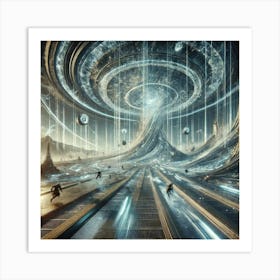 Temporal Distortion Field Converted Art Print